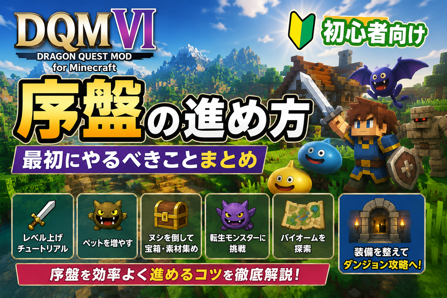 DQMVI初心者向け序盤の進め方・最初にやるべきこと