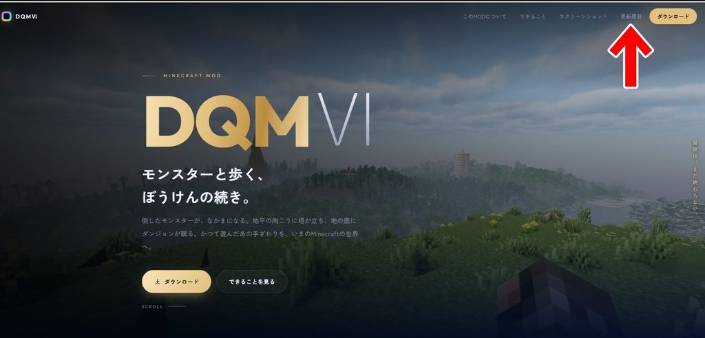 DQMVI公式サイトの更新履歴